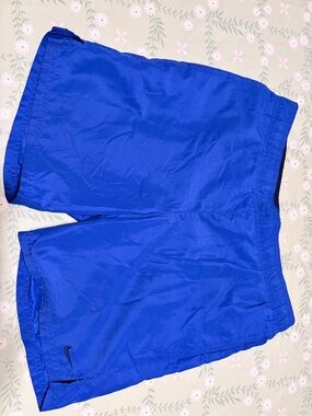 Nike Navy Blue Shorts with Blue Stitching